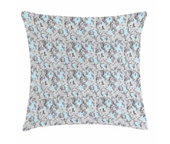Modern Circular Maze Pillow Cover