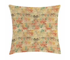 Retro Cube Pattern Pillow Cover