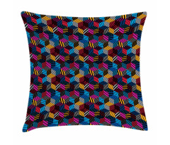 3D Cube Stripes Style Pillow Cover