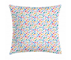 Notes Watercolor Pillow Cover