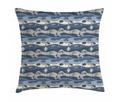 Cartoon Aquarium Pillow Cover