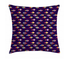 Rainbow Patterned Animals Pillow Cover