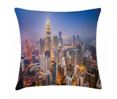 City Skyline District Pillow Cover