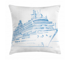 Cruise Liner Boat Travel Pillow Cover
