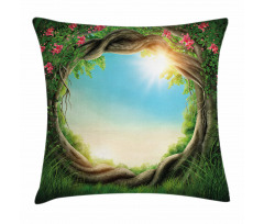 Enchanted Forest in Spring Pillow Cover