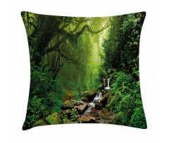 Idyllic Forest Design Pillow Cover