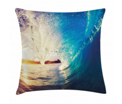 Sunrise on Waves Sports Pillow Cover