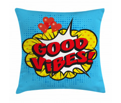 Pop Speech Bubble Pillow Cover