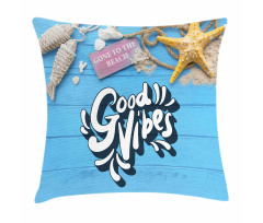 Summer Beach Holiday Pillow Cover