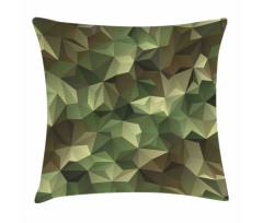 Geometric Fractal Camo Pillow Cover
