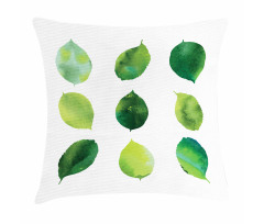 Watercolor Fresh Foliage Pillow Cover