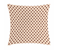 Peacock Tail Oval Pattern Pillow Cover