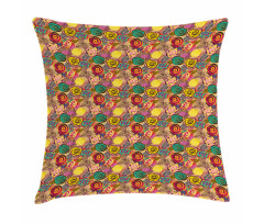 Colorful Rose Blossoms Pillow Cover