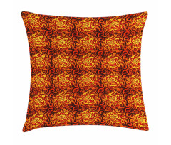 Floral Surreal Curves Pillow Cover