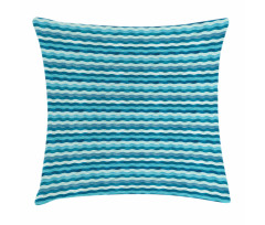 Ocean Waves Aquatic Pillow Cover
