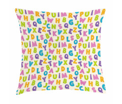 Letters Alphabet ABC Pillow Cover