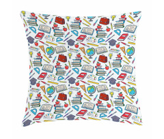 School Student Supplies Pillow Cover