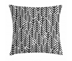 Modern Abstract Leaves Pillow Cover