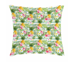 Tropical Plants Botany Pillow Cover