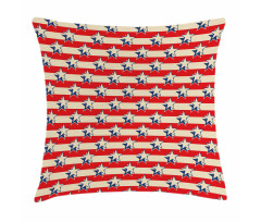 Retro Independence Poster Pillow Cover