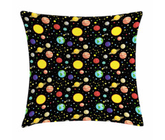 Sun Earth Constellations Pillow Cover