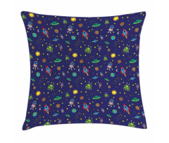 Doodle Cosmos Elements Pillow Cover