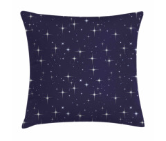 Night Skyline with Stars Pillow Cover