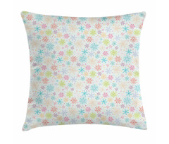 Colorful Doodle Snow Pillow Cover
