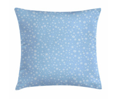 Snowflakes Falling Pillow Cover