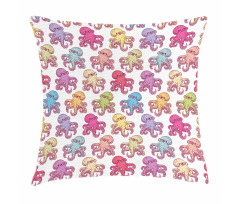 Hand Drawn Tentacles Pillow Cover