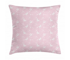 Soft Pink Floral Pillow Cover