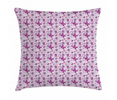 Purple Color Fauna Pillow Cover
