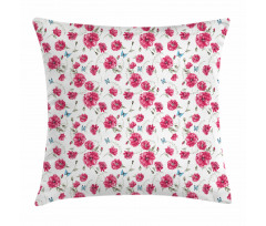 Poppy Flora Blossoms Pillow Cover