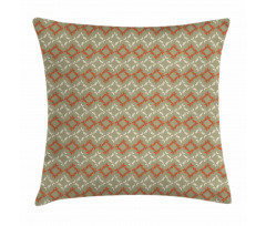 Rectangles Flowers Pillow Cover