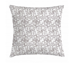Abstract Modern Grid Pillow Cover