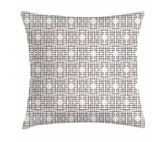 Retro Grid Halftone Pillow Cover