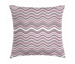 Wavy Stripes Nautical Pillow Cover