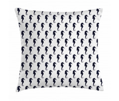 Seahorse Silhouettes Pillow Cover