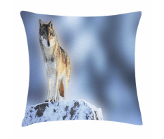 Carnivore Canine in Snow Pillow Cover