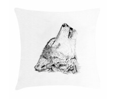 Monochrome Sketch Canine Pillow Cover