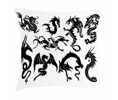 Oriental Monochrome Pillow Cover