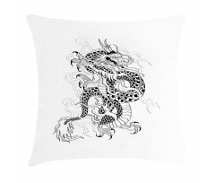 Sketch Art Monster Pillow Cover