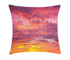Sunset Clouded Weather Pillow Cover
