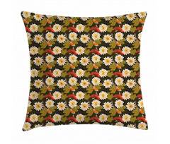 Japan Inspired Lotus Koi Pillow Cover