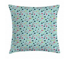 Japanese Culture Motifs Pillow Cover