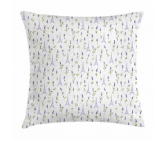 Lavender Flora Spring Pillow Cover
