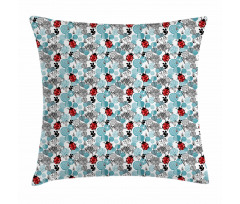 Romantic Roses Flowers Pillow Cover
