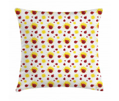 Summer Inspired Bugs Pillow Cover