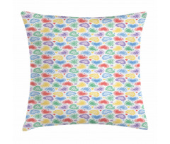 Patchwork Style Hearts Pillow Cover