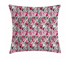 Romantic Random Hearts Pillow Cover